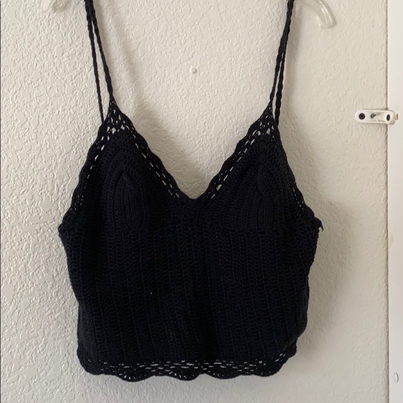 Adam Levine Collection Tops - black crop top